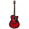 Givsan Red Semi-Acoustic Guitar